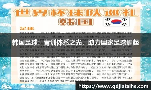 韩国足球：青训体系之光，助力国家足球崛起